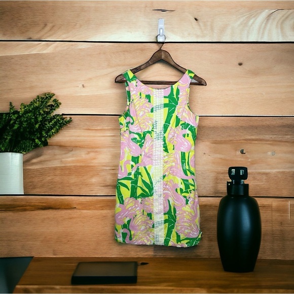 Lilly Pulitzer X Target 20th Anniversary Collection Flamingo Shift Dress - Picture 3 of 14